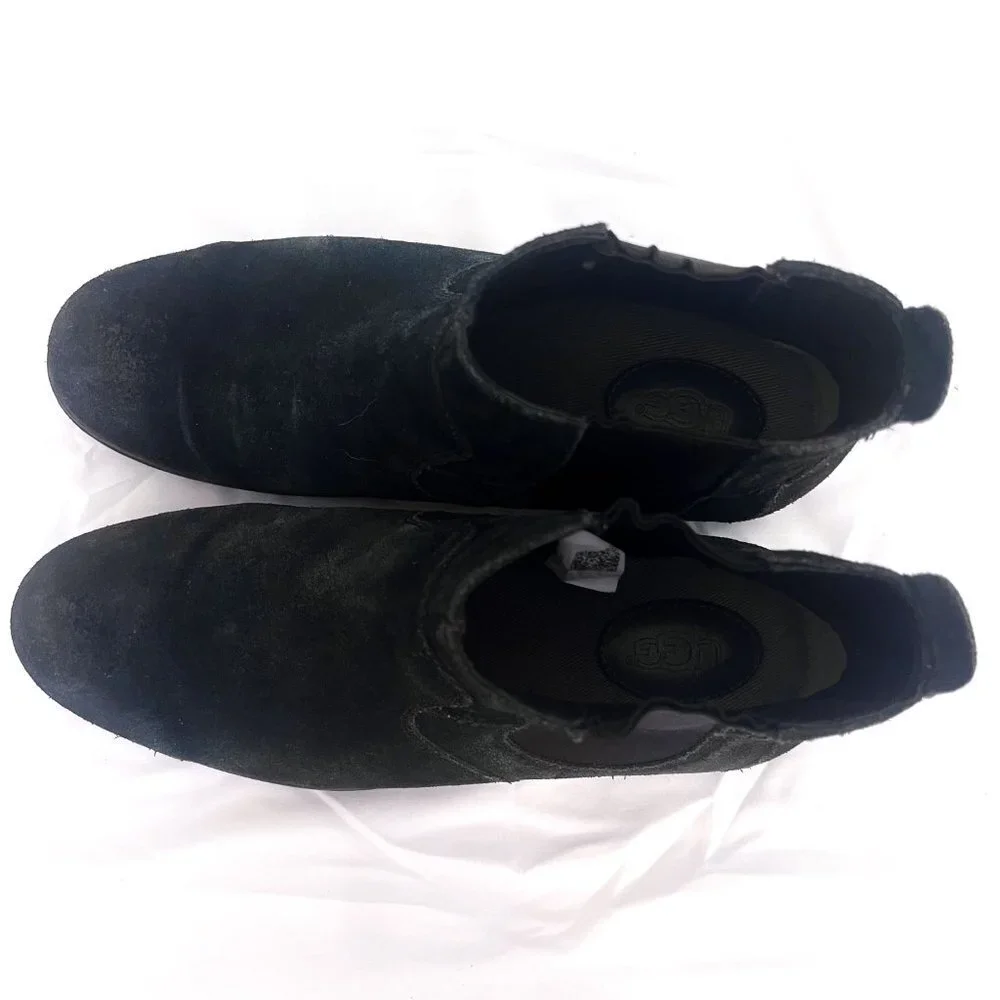 UGG Clyne Slip On Boot Black Suede Size EU 42 men's 9 women's 11